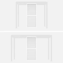 Verstellbare Lamellenwand 100cm für Pergola Triomphe 3x3m V2 3x4m 3x6m