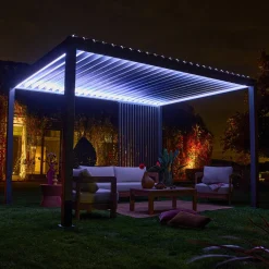 Vertikale Lamellenwand 130cm für Pergola Triomphe