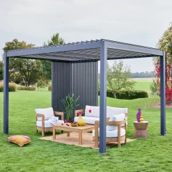 Vertikale Lamellenwand 130cm für Pergola Triomphe