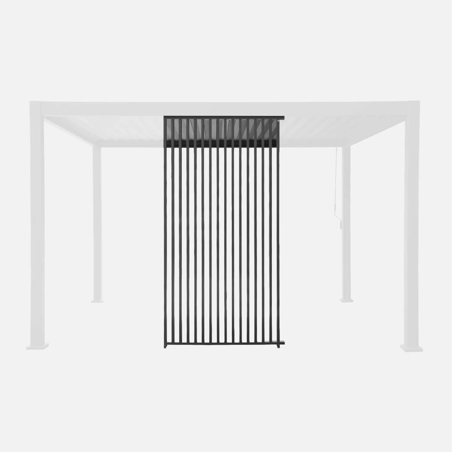 Vertikale Lamellenwand 130cm für Pergola Triomphe