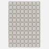 Vintage Innen-/Außenteppich Creme Beige Blau