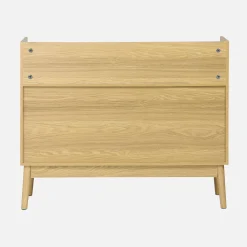 Vintage-Möbel für Schallplatten mit Holzdekor