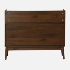 Vintage-Möbel für Schallplatten mit Holzdekor