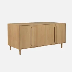 Vintage-Sideboard im Holzlook mit 4 Türen, 160 cm