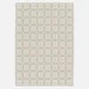 Vintage-Teppich Creme Beige Grün für drinnen/draußen