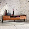 Vintage-TV-Möbel nussbaumfarben L 151,5 cm