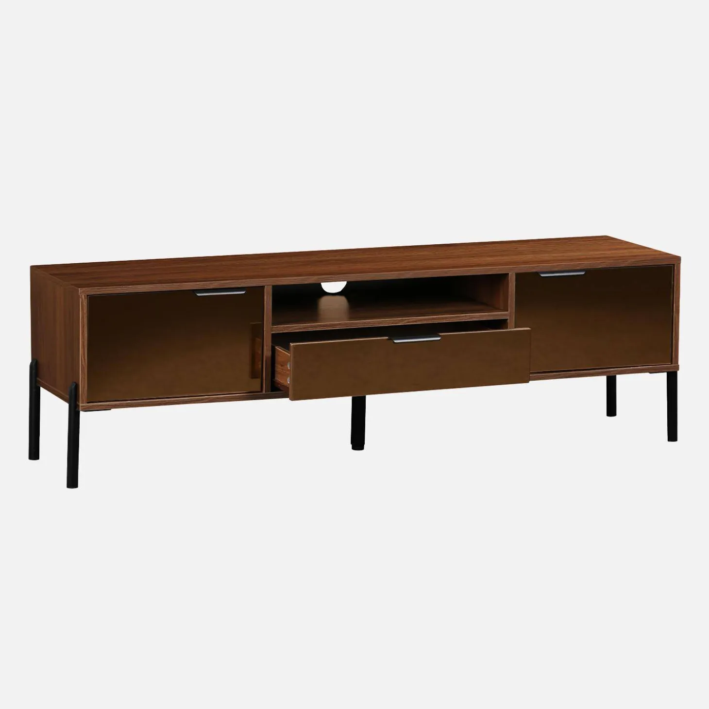 Vintage-TV-Möbel nussbaumfarben L 151,5 cm