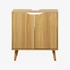 Vintage-Waschbeckenunterschrank mit Holzoptik