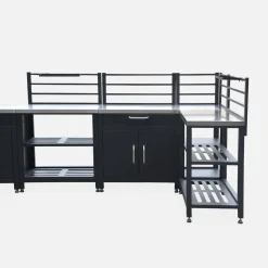 Vollständige Außenküche 7 Elemente + Gasgrill + Schutzhülle
