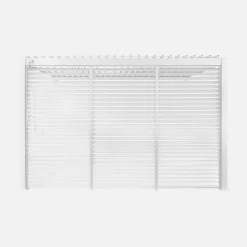 Wand Pergola mit Lamellendach Triomphe 3x4m + 3 Lamellenwände 130 cm