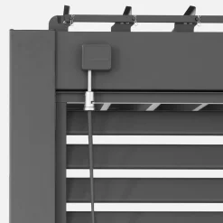 Wand Pergola mit Lamellendach Triomphe 3x4m + 3 Lamellenwände 130 cm