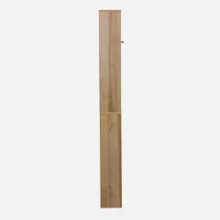 WC-Regal mit Holzdekor und Rattan-Geflecht