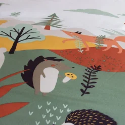 Wendbare Bettwäsche 1 Platz mit Motiv Herbstwald Mikrofaser 140 x 200 cm
