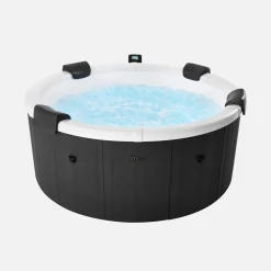Whirlpool rund 180cm 6-Personen Hydromassage, 4 Kissen, Abdeckung, Cover + 8 Filter